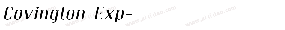 Covington Exp字体转换